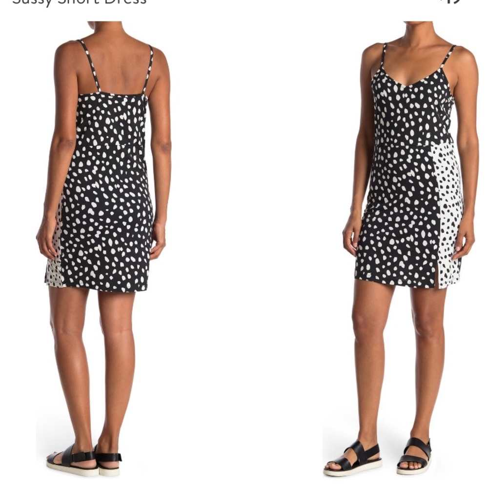 Vero Moda Sussy Short Dress Black/White sz XL